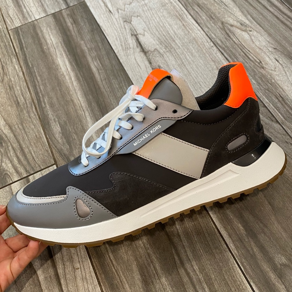 🧡MICHAEL KORS Miles Scuba and Leather Trainer🧡